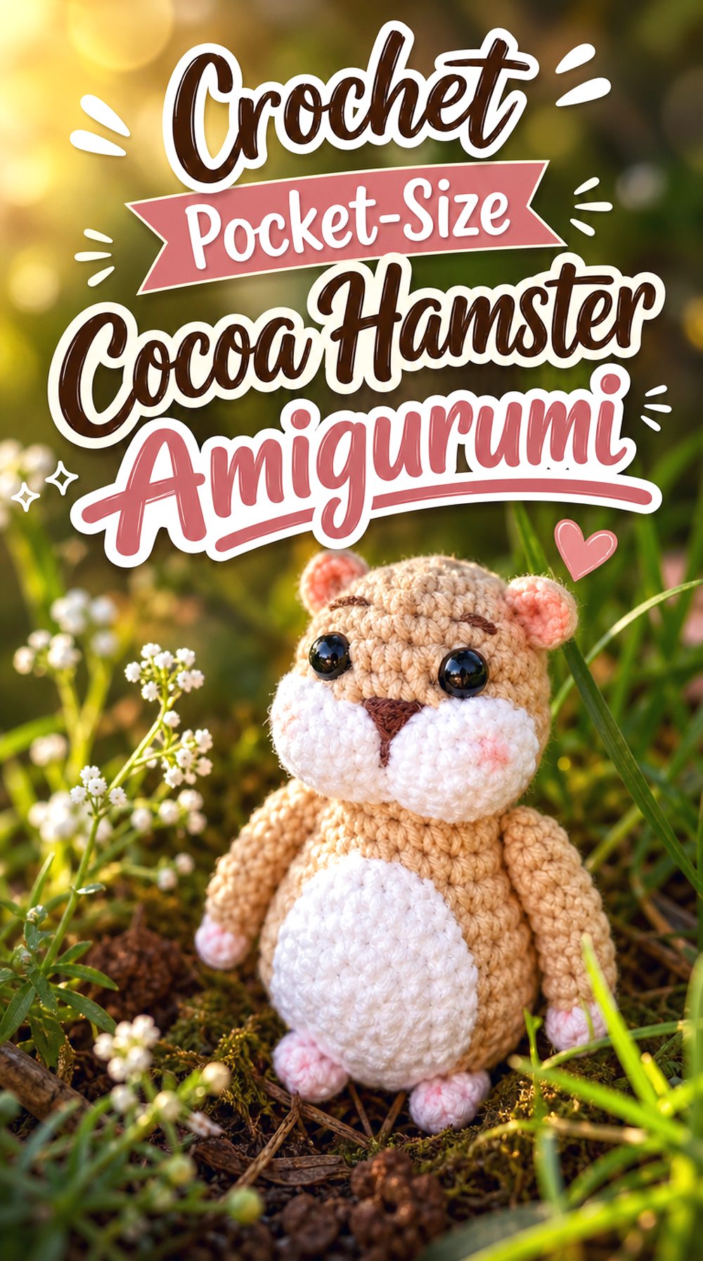 Crochet Pocket Size Cocoa Hamster Amigurumi
