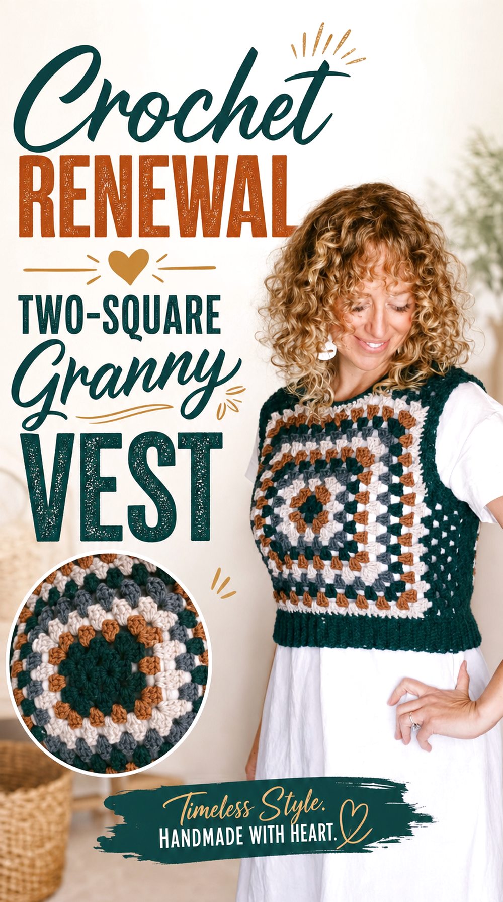 Crochet Renewal Two Square Granny Vest