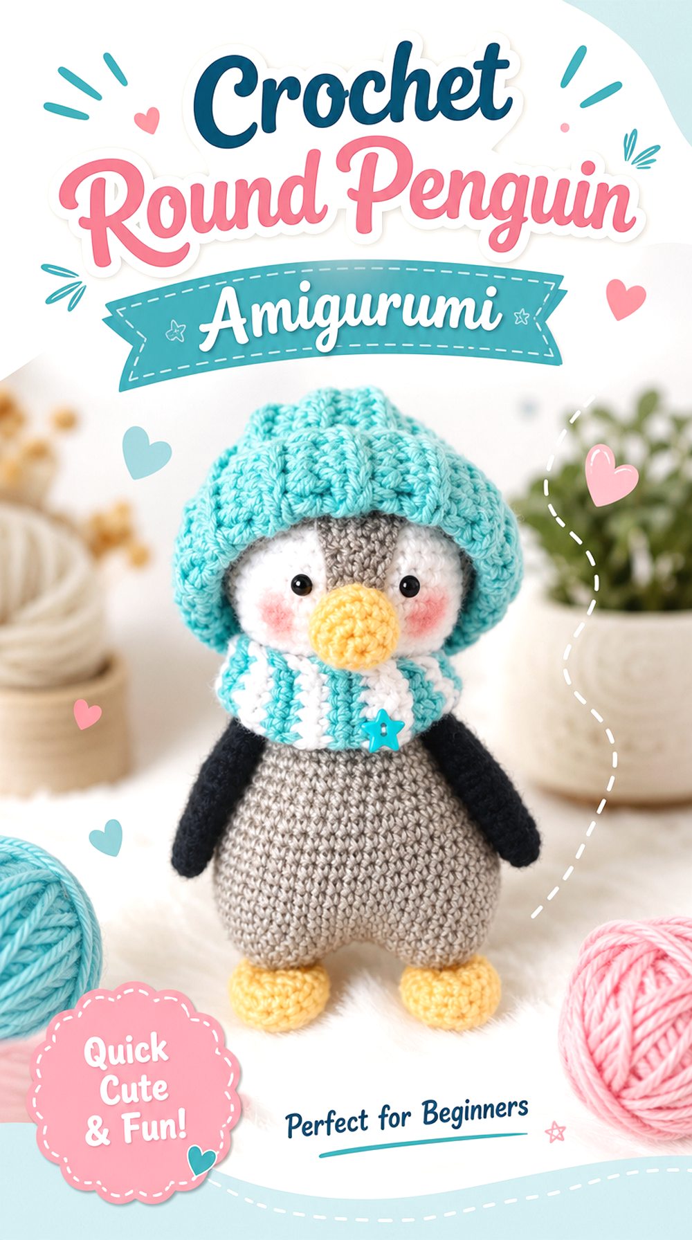Crochet Round Penguin Amigurumi