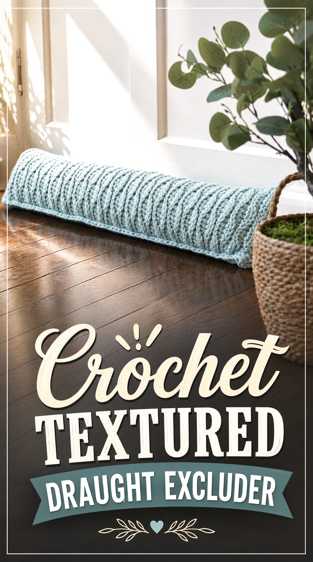 Crochet Textured Draught Excluder