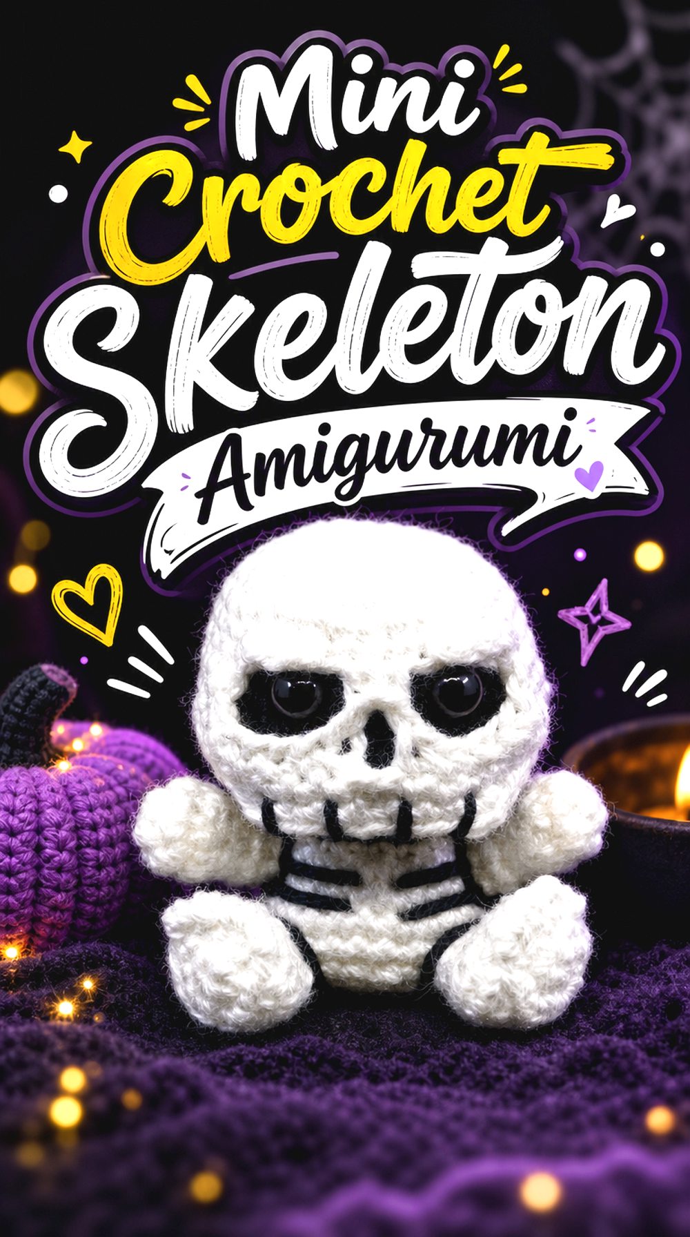 Mini Crochet Skeleton Amigurumi