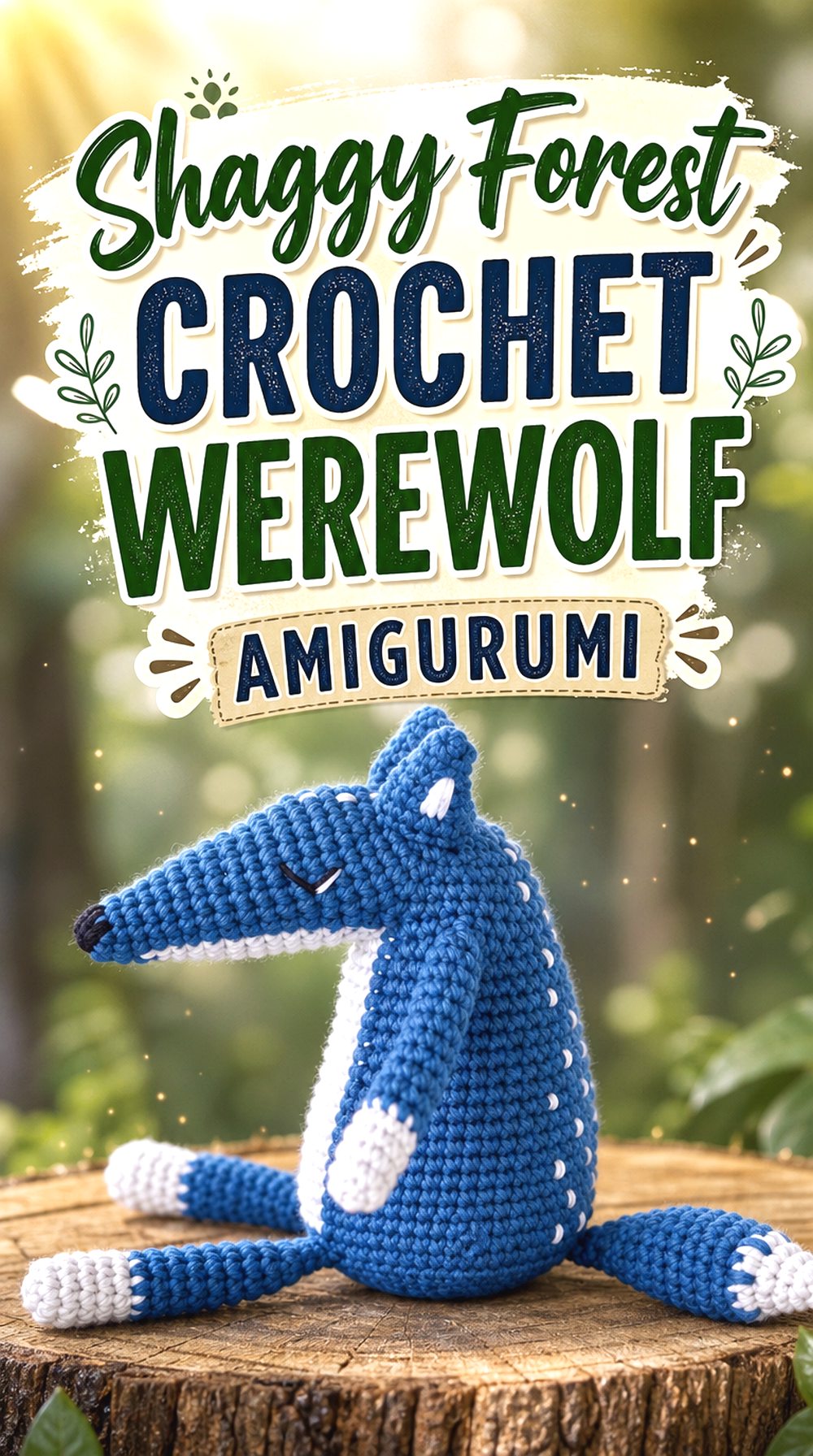 Shaggy Forest Crochet Werewolf Amigurumi