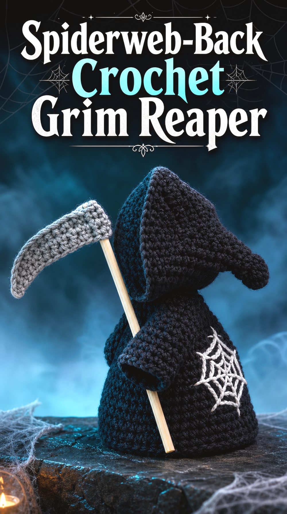 Spiderweb Back Crochet Grim Reaper