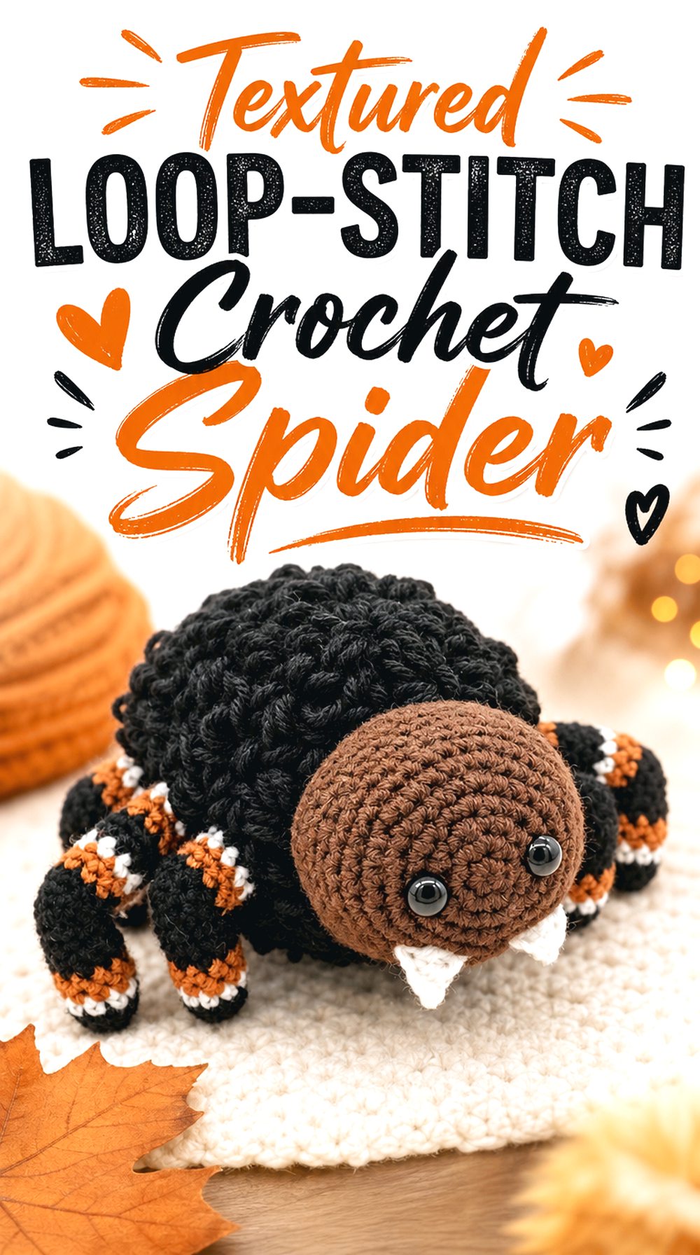 Textured Loop Stitch Crochet Spider