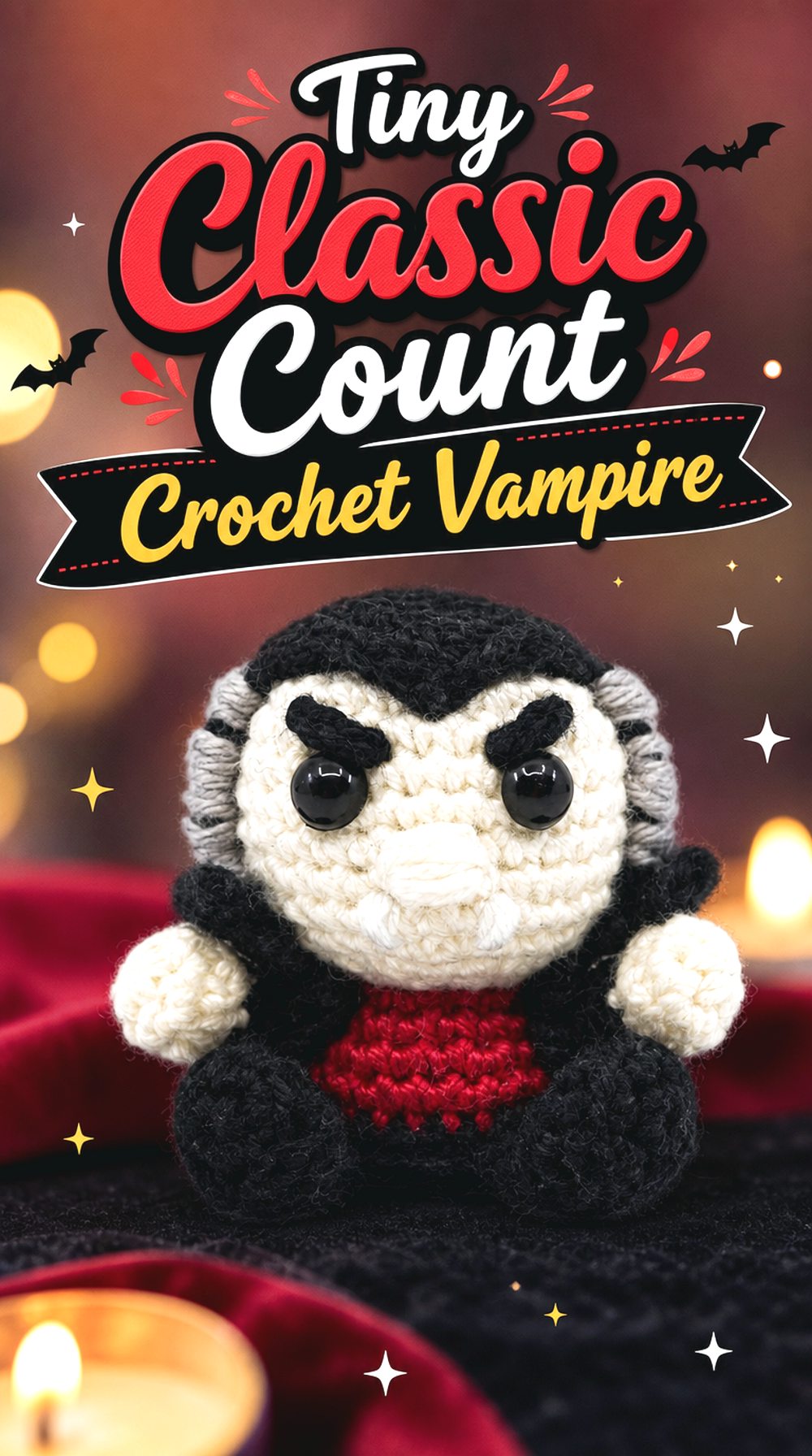 Tiny Classic Count Crochet Vampire
