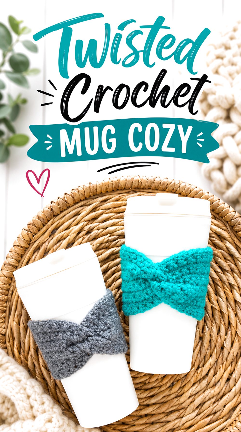 Twisted Crochet Mug Cozy
