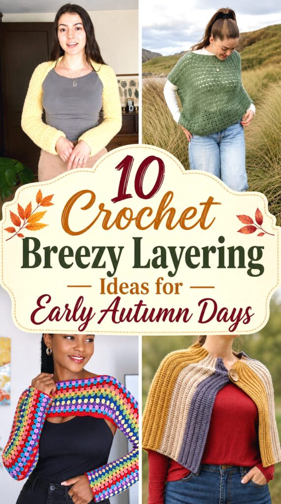 Crochet Breezy Layering Ideas for Early Autumn Days