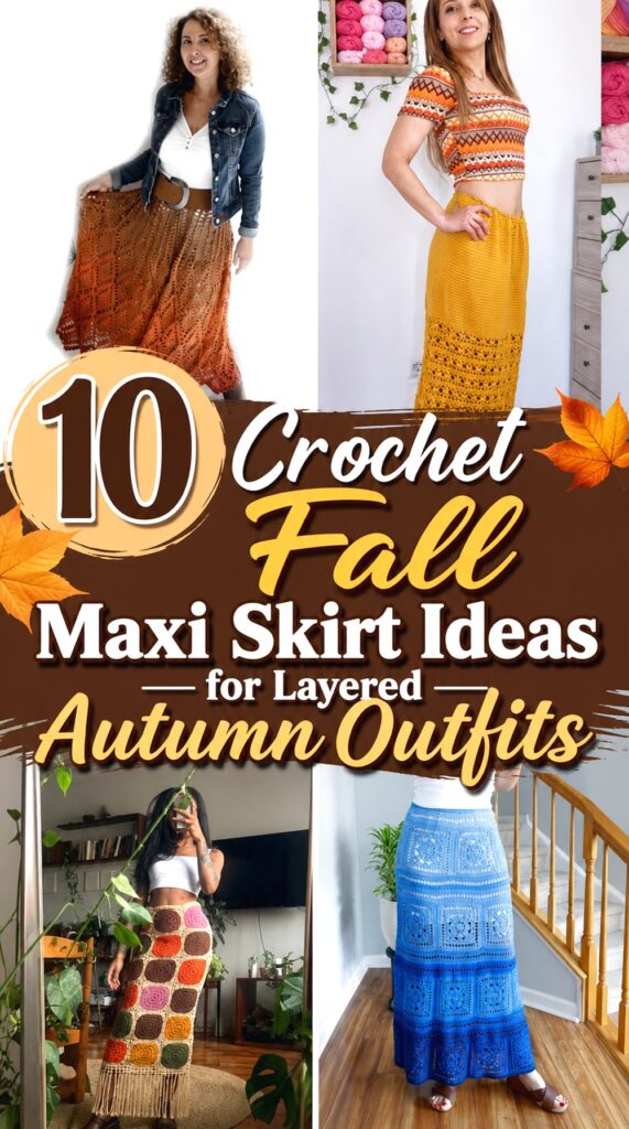 Crochet Fall Maxi Skirt Ideas for Layered Autumn Outfits