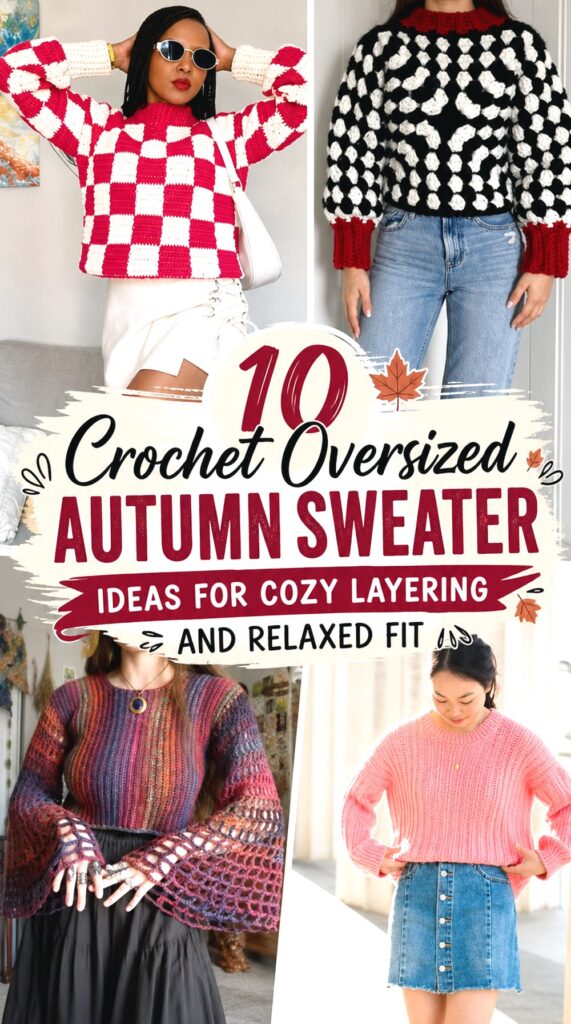 Crochet Oversized Autumn Sweater Ideas for Cozy Layering and Relaxed Fit