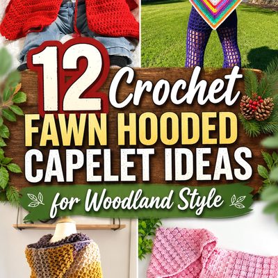 Crochet Fawn Hooded Capelet Ideas