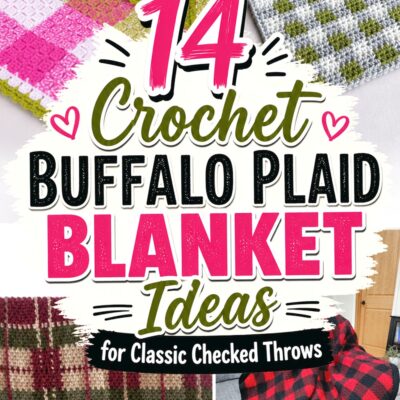 Crochet Buffalo Plaid Blanket Ideas for Classic Checked Throws