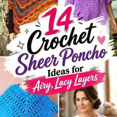 Crochet Sheer Poncho Ideas for Airy, Lacy Layers