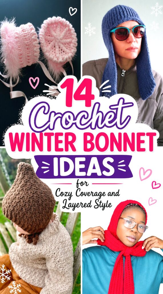 Crochet Winter Bonnet Ideas for Cozy Coverage and Layered Style