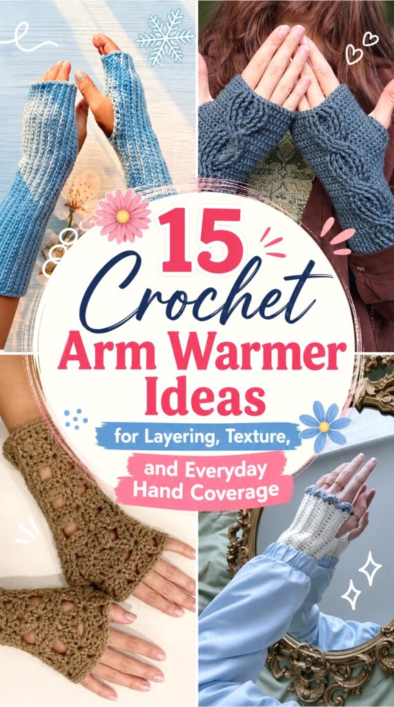 Crochet Arm Warmer Ideas for Layering, Texture, and Everyday Hand Coverage