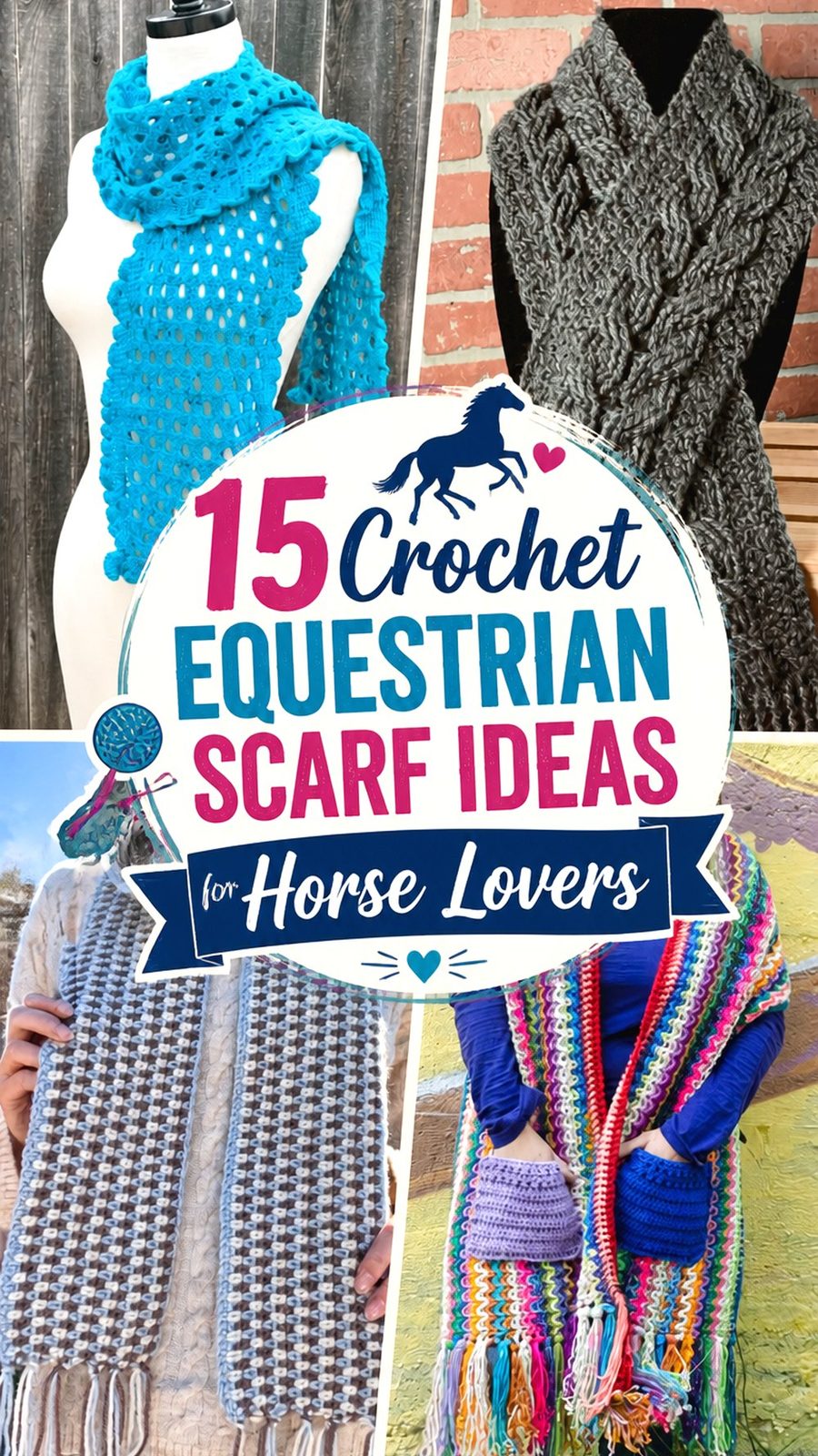 Crochet Equestrian Scarf Ideas for Horse Lovers