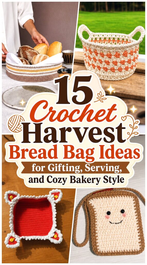 Crochet Harvest Bread Bag Ideas for Gifting, Serving, and Cozy Bakery Style