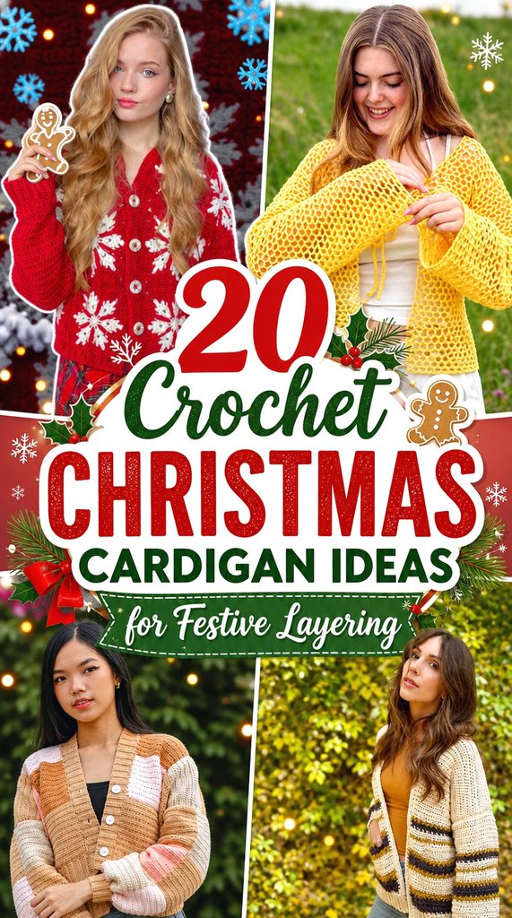 Crochet Christmas Cardigan Ideas for Festive Layering