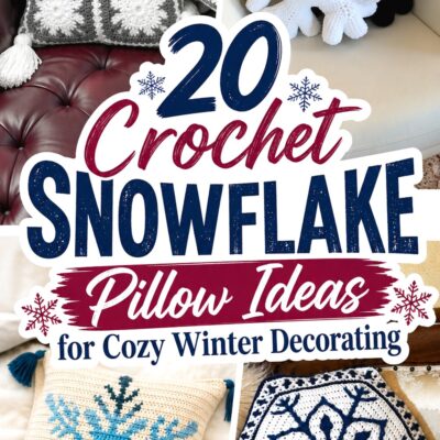 Crochet Snowflake Pillow Ideas for Cozy Winter Decorating