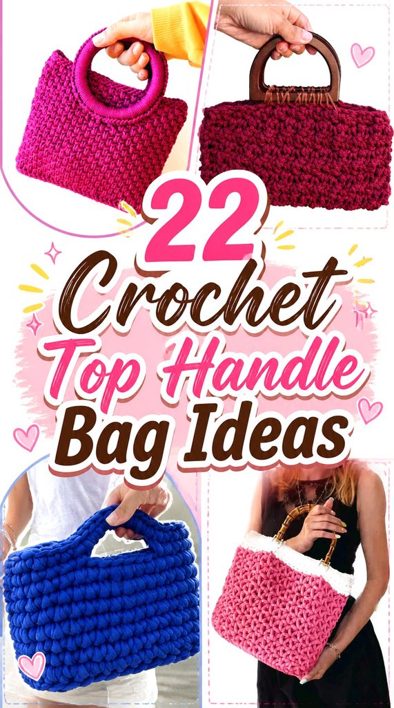 Crochet Top Handle Bag Ideas