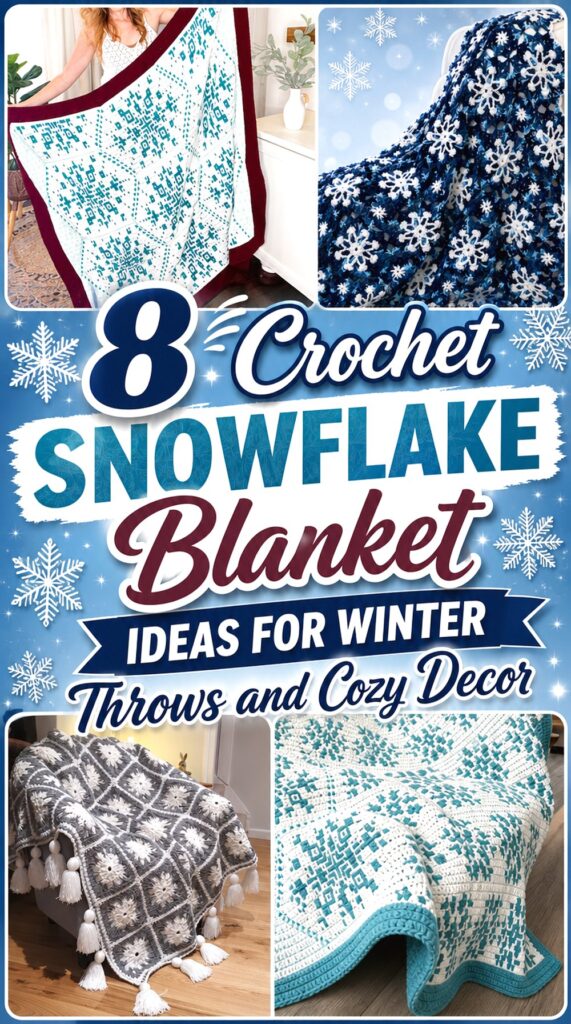 Crochet Snowflake Blanket Ideas for Winter Throws and Cozy Decor