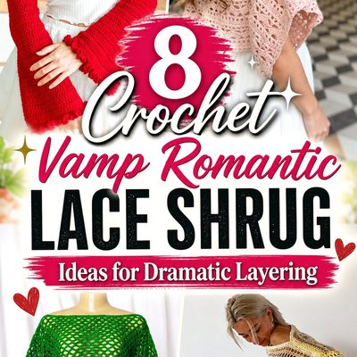 Crochet Vamp Romantic Lace Shrug Ideas for Dramatic Layering