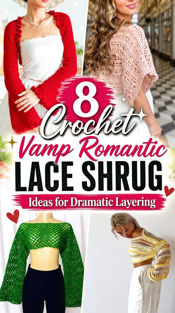 Crochet Vamp Romantic Lace Shrug Ideas for Dramatic Layering