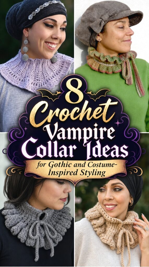 Crochet Vampire Collar Ideas for Gothic and Costume Inspired Styling