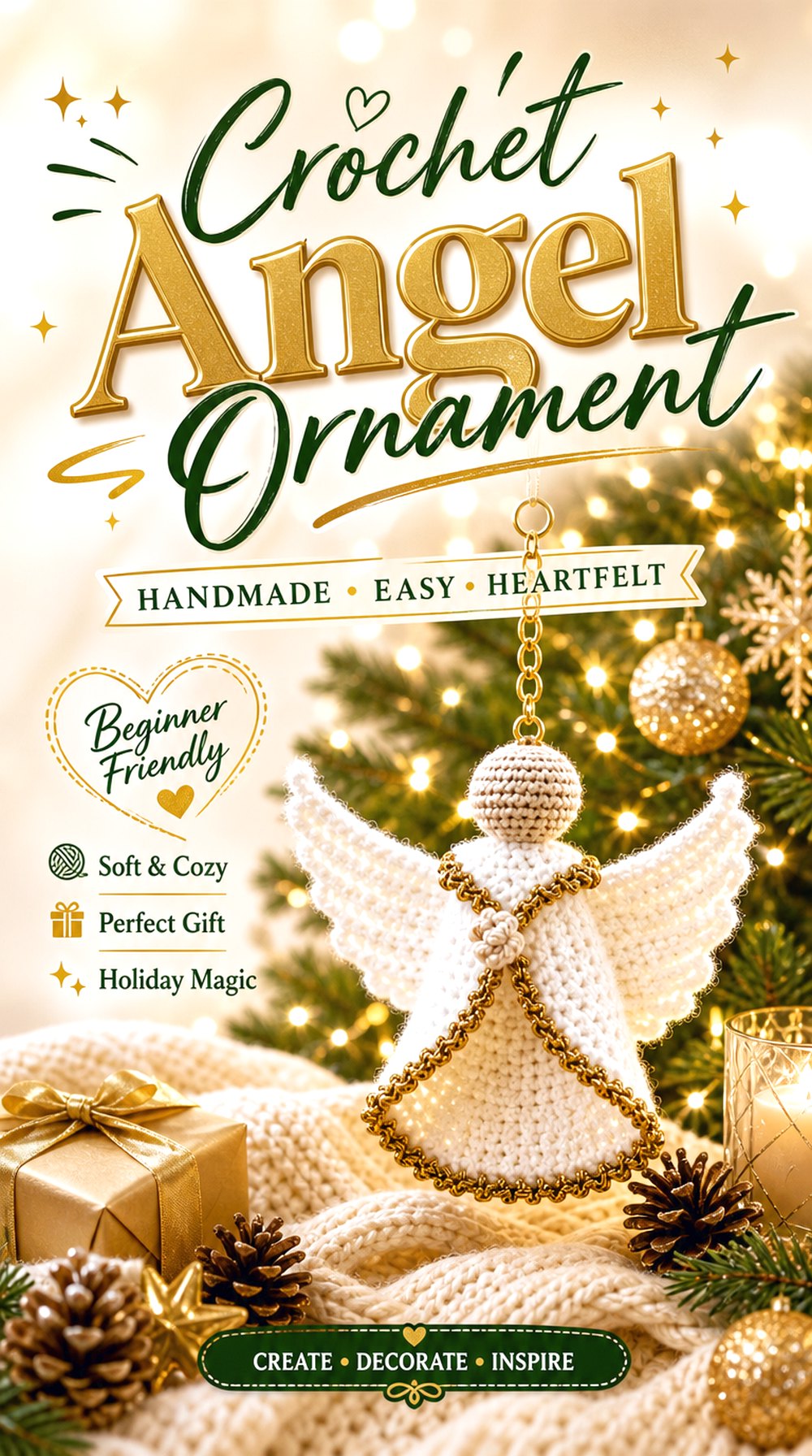 Crochet Angel Ornament