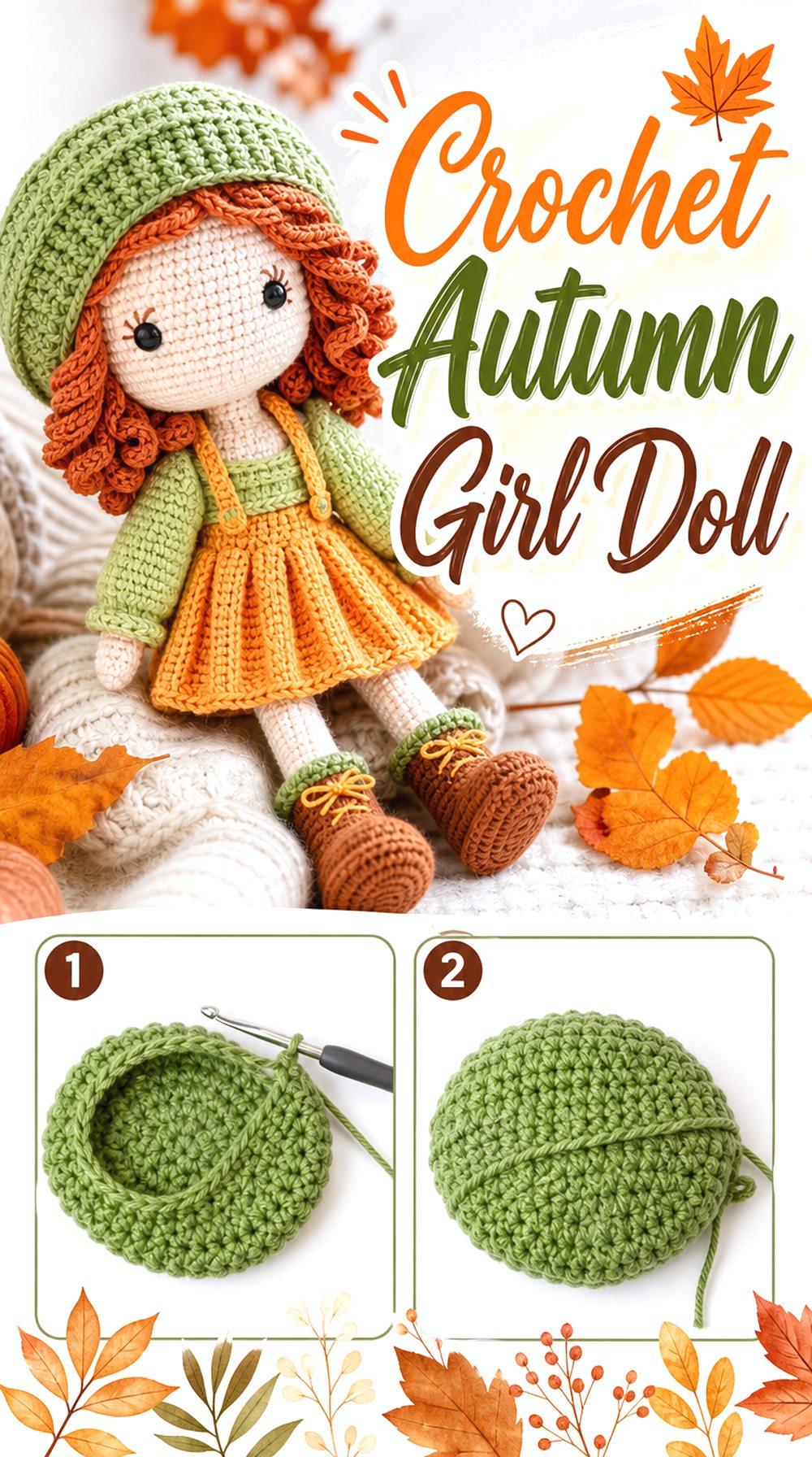 Crochet Autumn Girl Doll