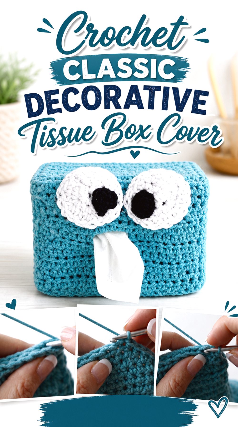Crochet Classic Decorative Tissue Box Cover