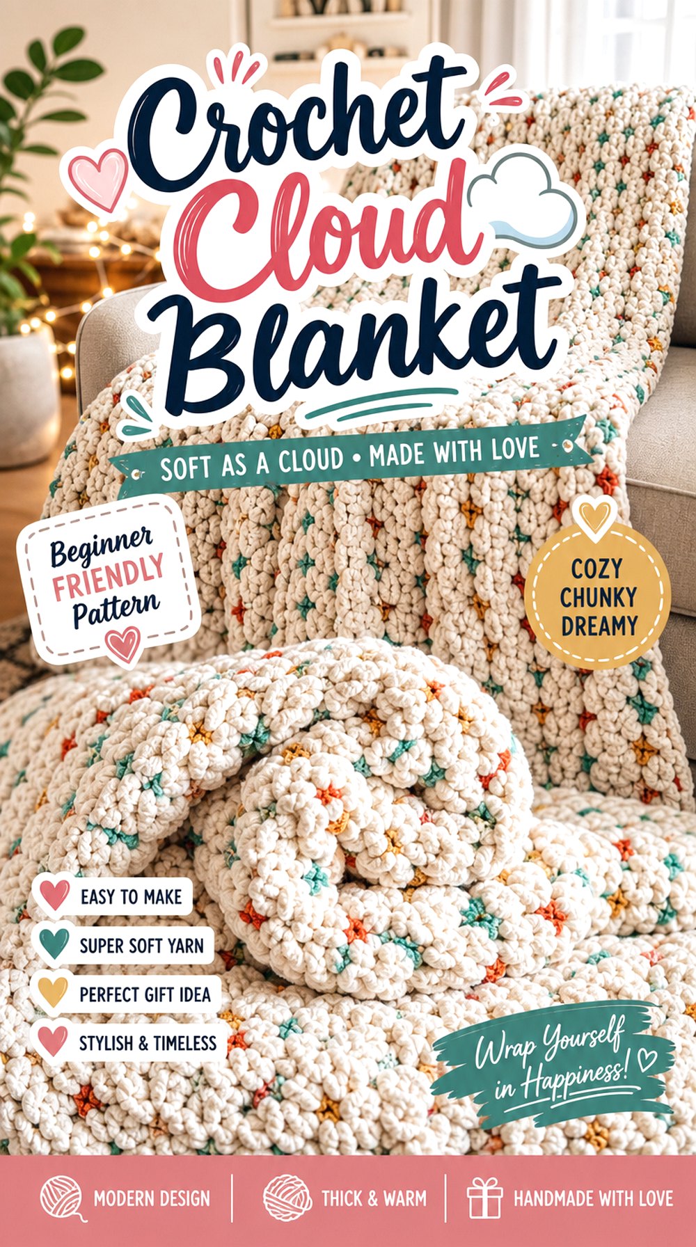 Crochet Cloud Blanket