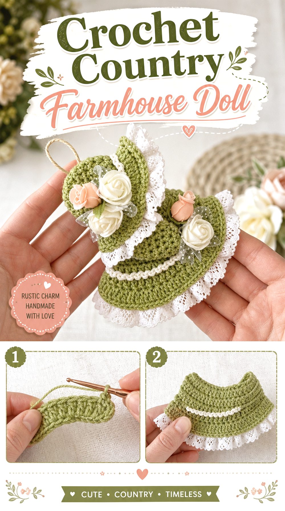 Crochet Country Farmhouse Doll
