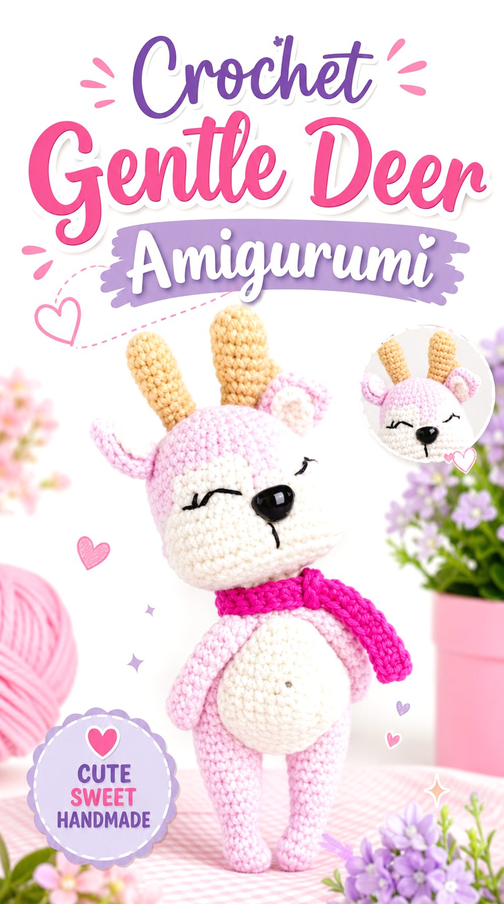 Crochet Gentle Deer Amigurumi