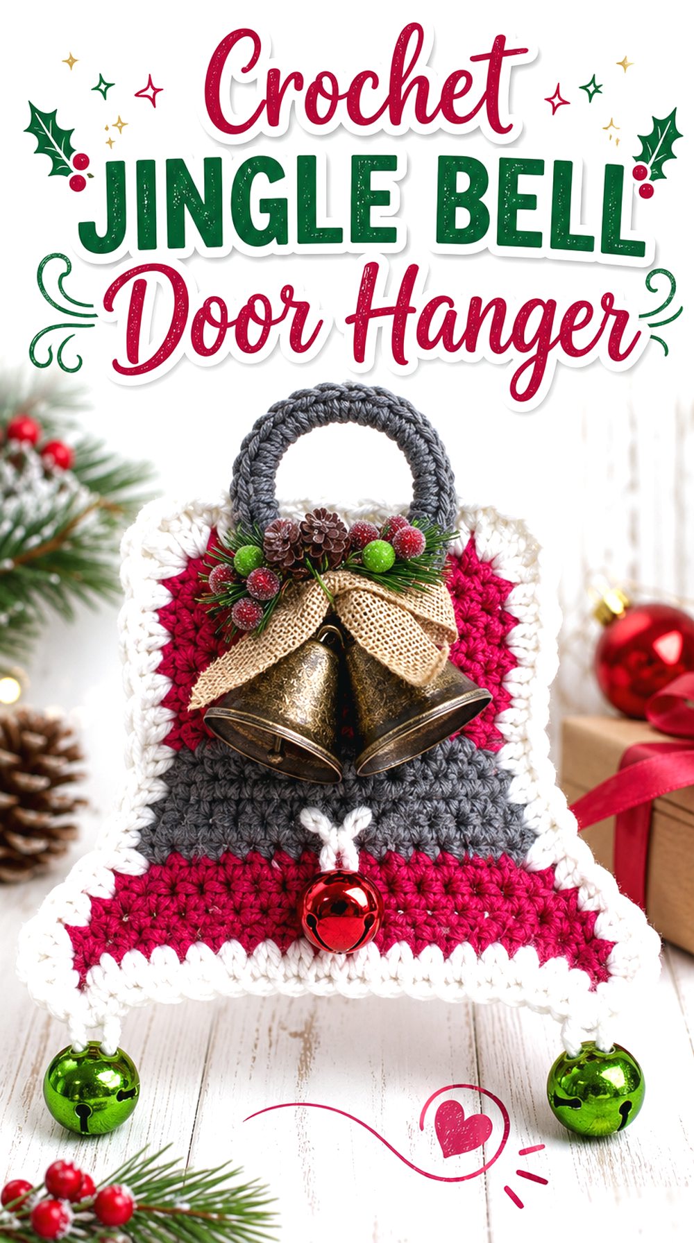 Crochet Jingle Bell Door Hanger