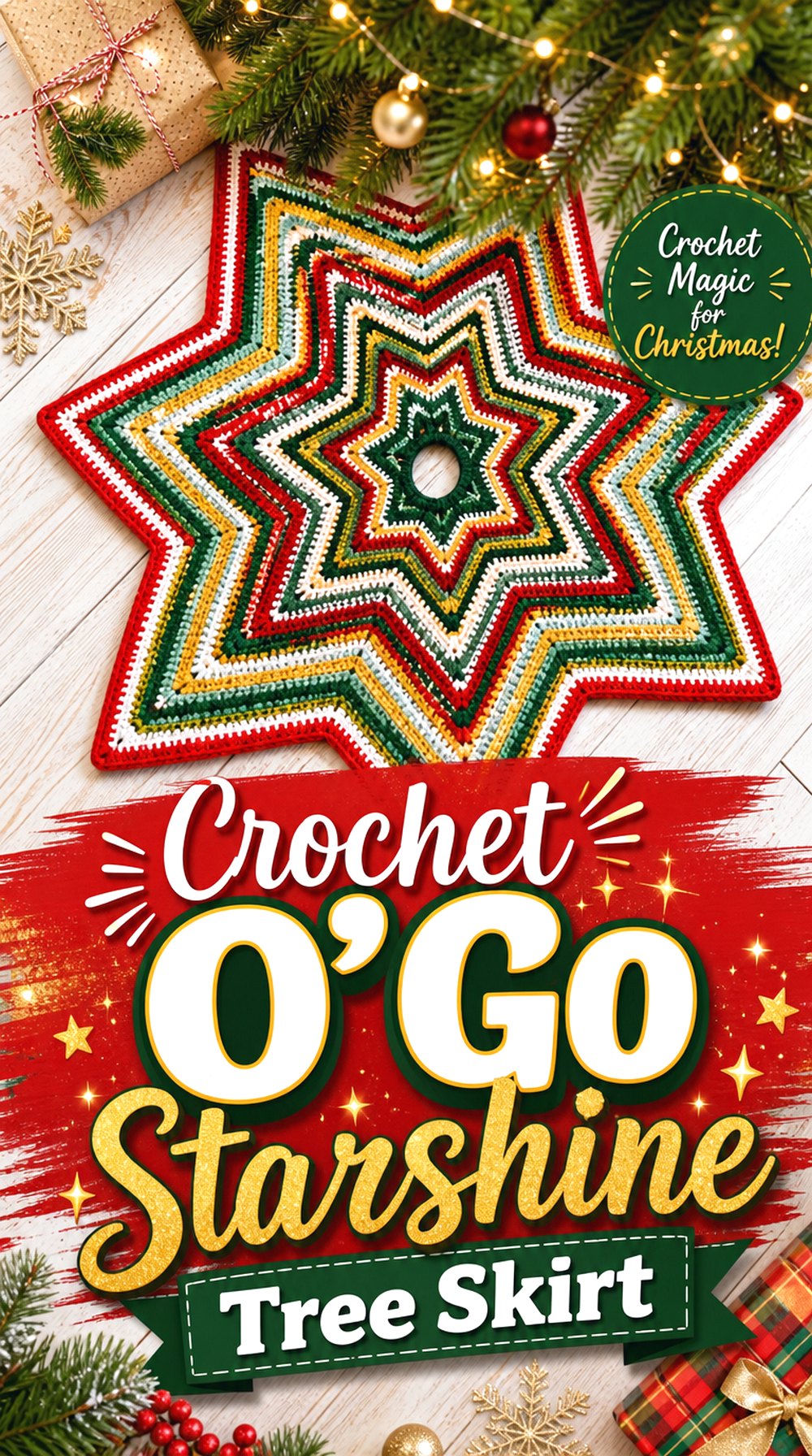 Crochet O’Go Starshine Tree Skirt
