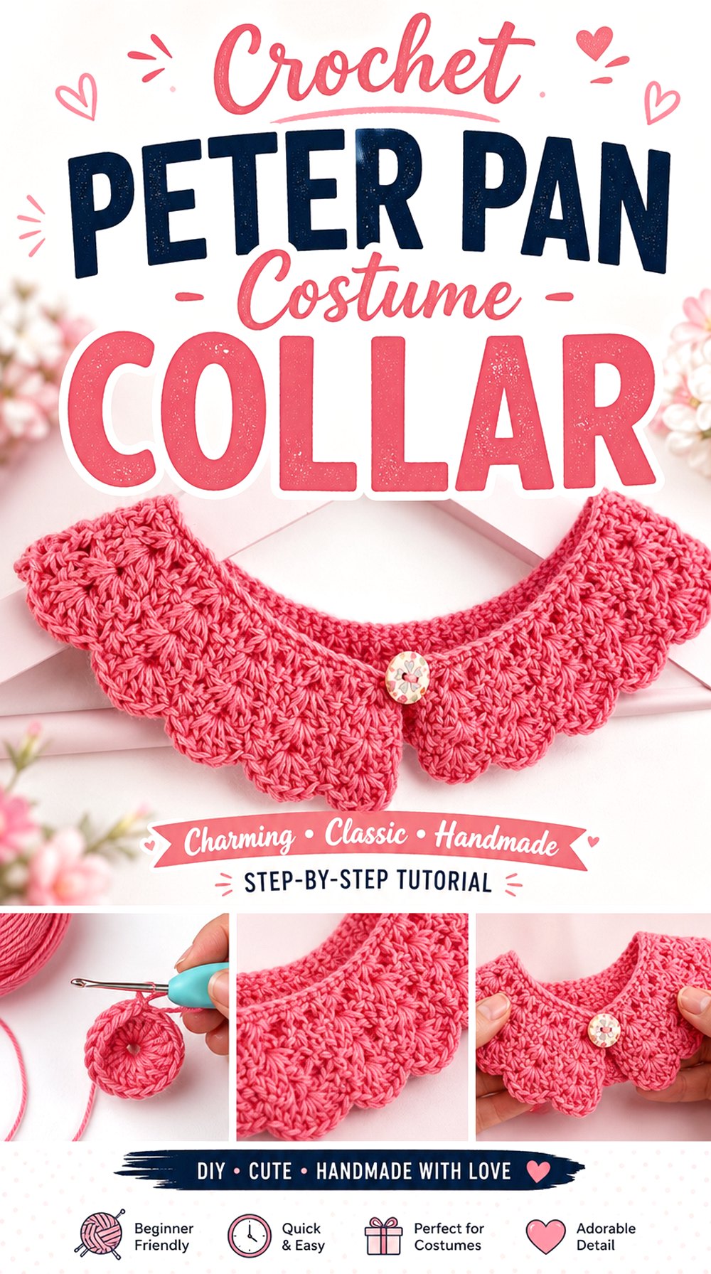 Crochet Peter Pan Costume Collar