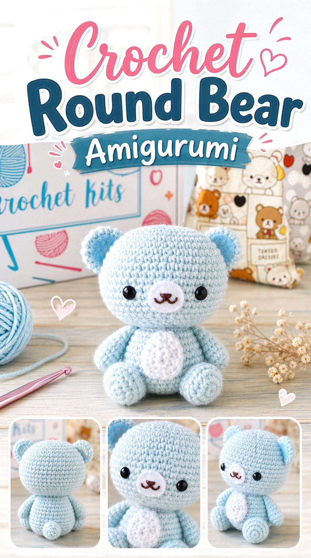 Crochet Round Bear Amigurumi