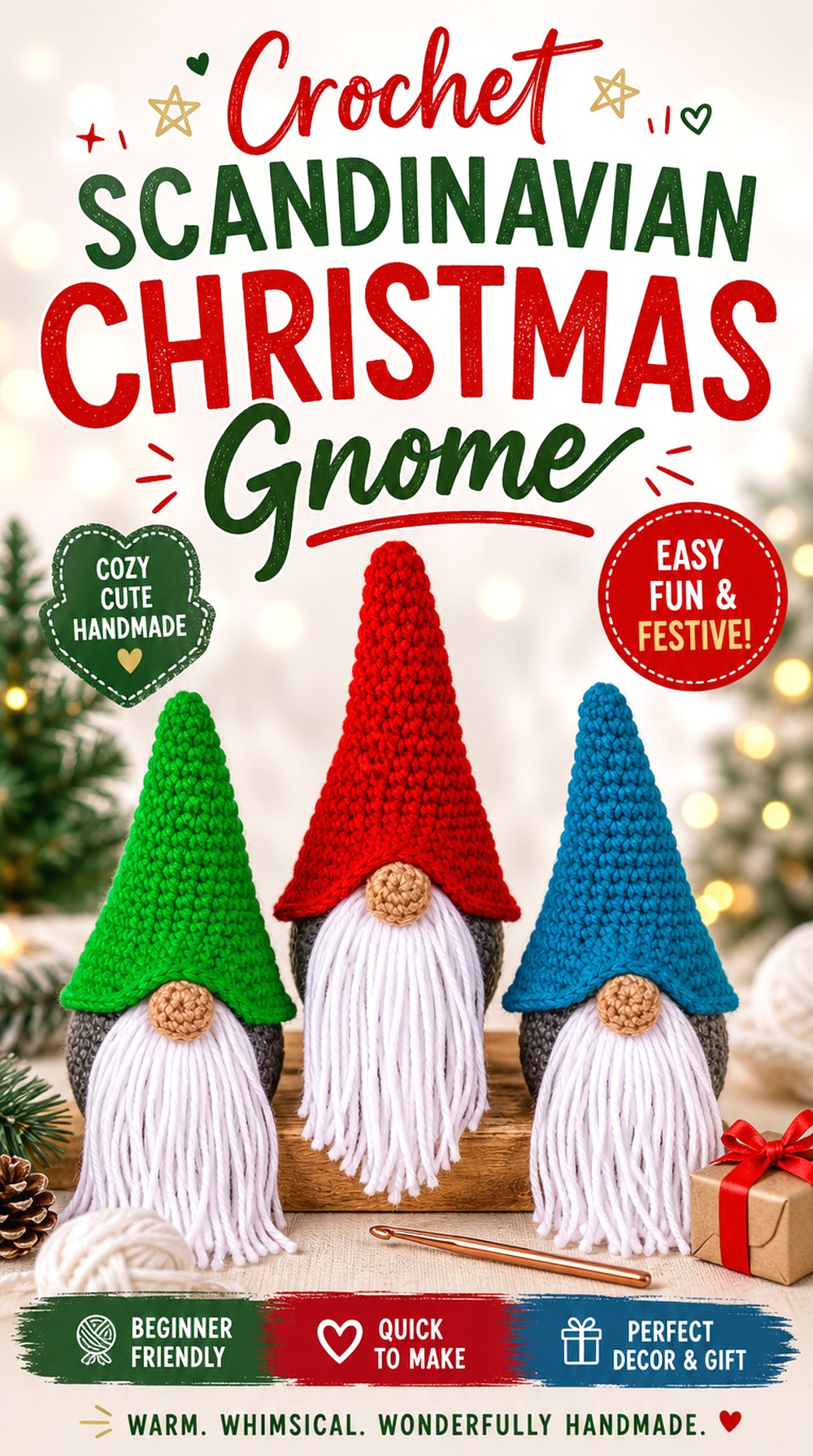 Crochet Scandinavian Christmas Gnome