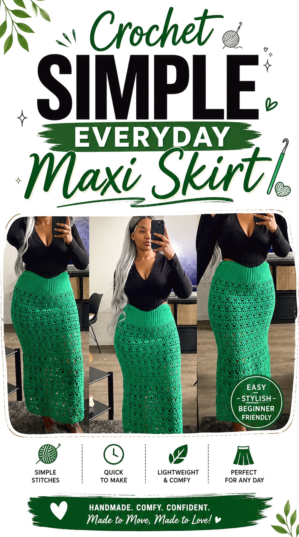 Crochet Simple Everyday Maxi Skirt