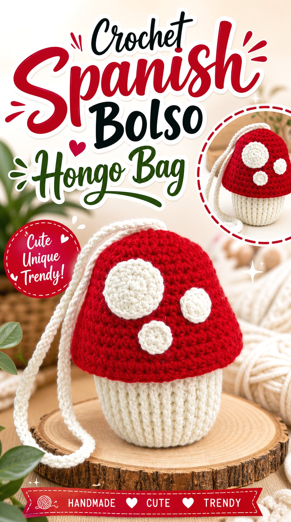 Crochet Spanish Bolso Hongo Bag