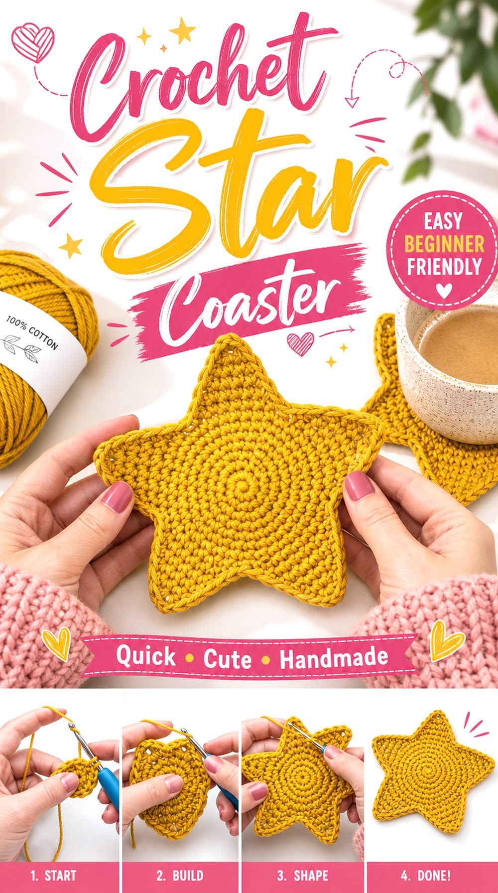 Crochet Star Coaster