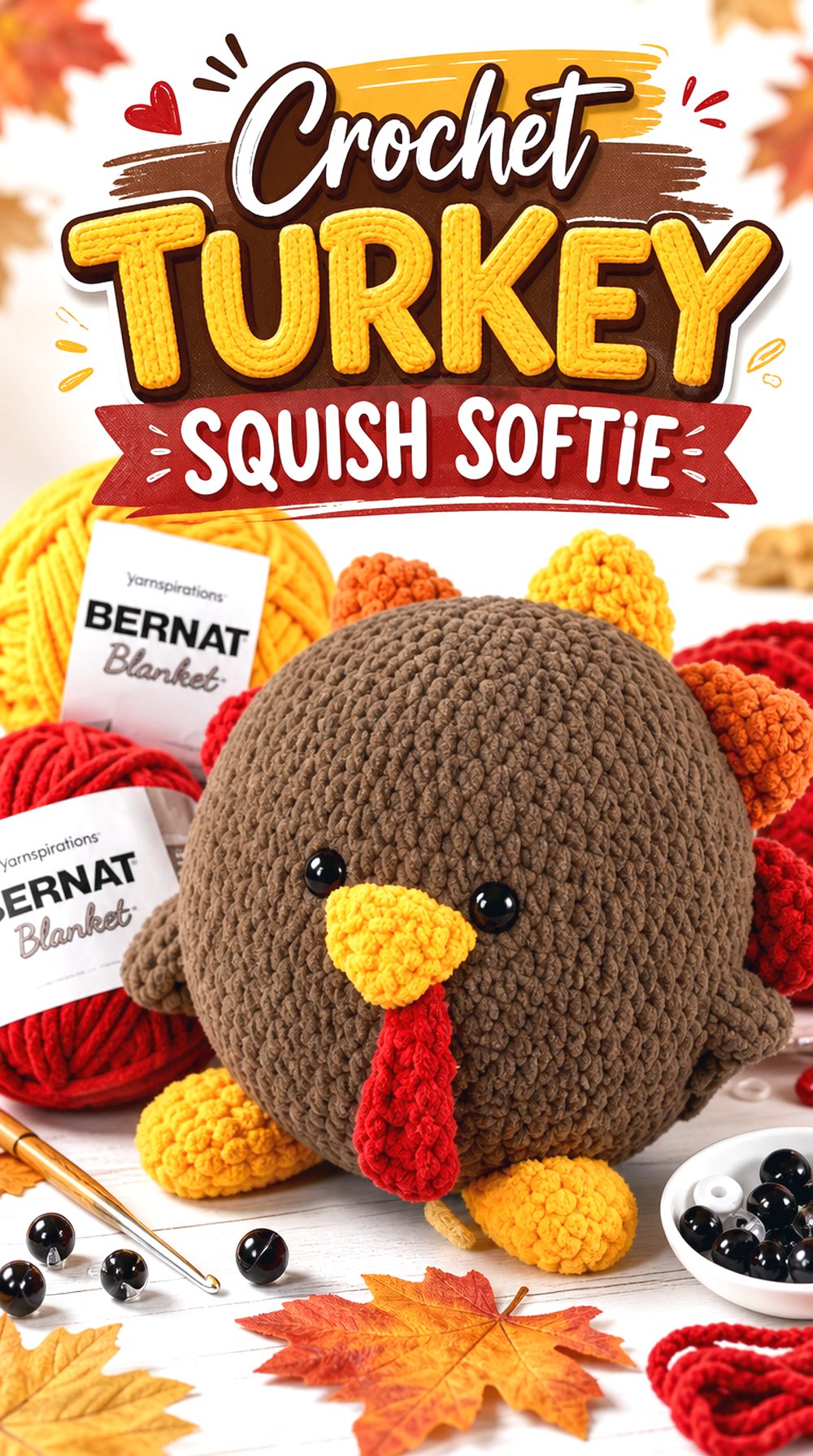 Crochet Turkey Squish Softie