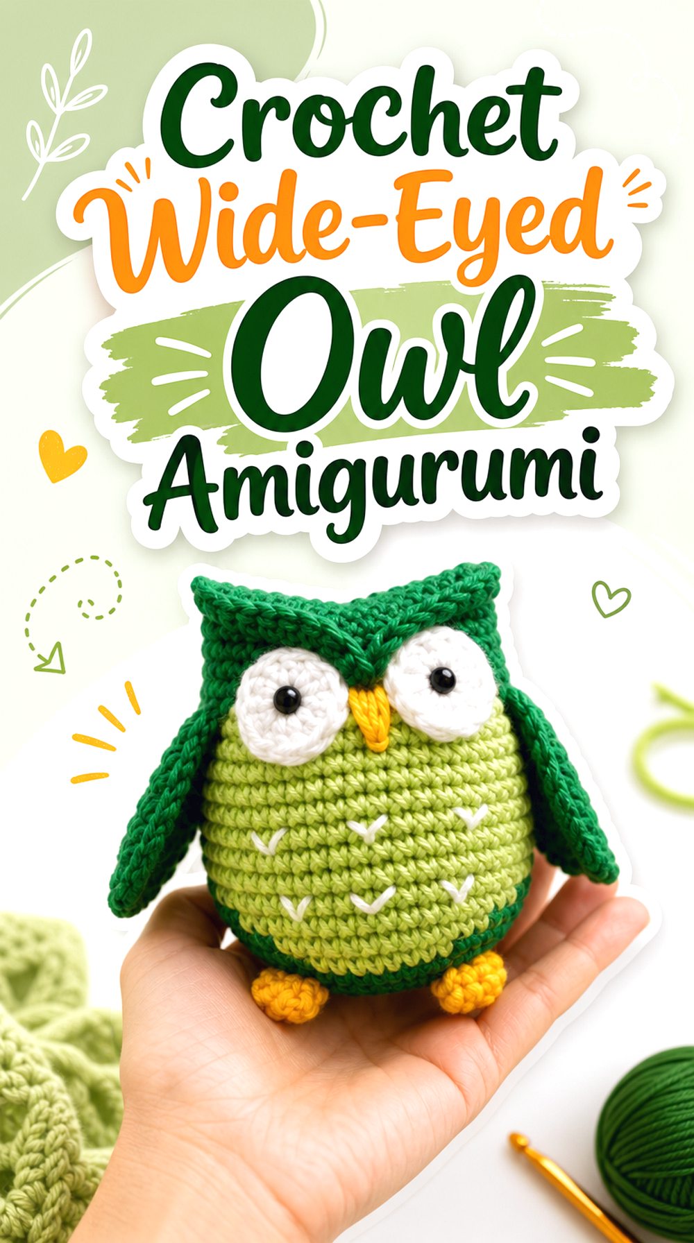 Crochet Wide Eyed Owl Amigurumi