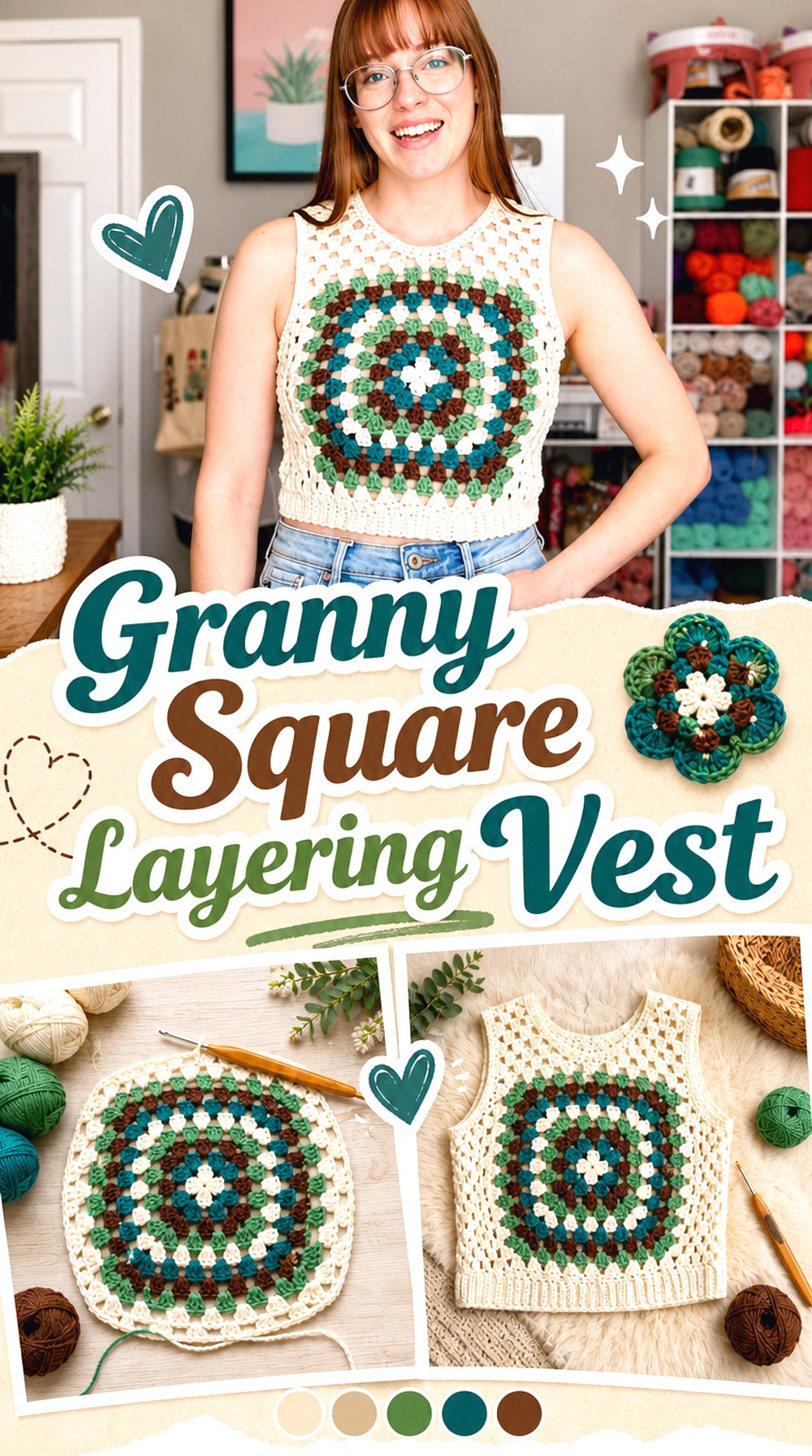 Granny Square Layering Vest