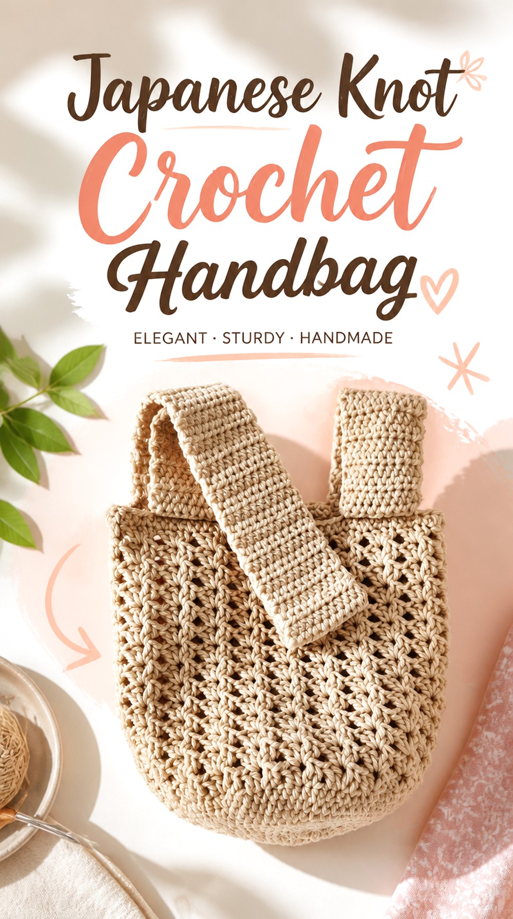 Japanese Knot Crochet Handbag