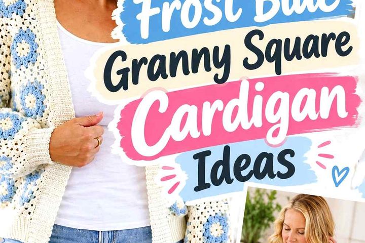 11 Frost Blue Granny Square Cardigan Ideas