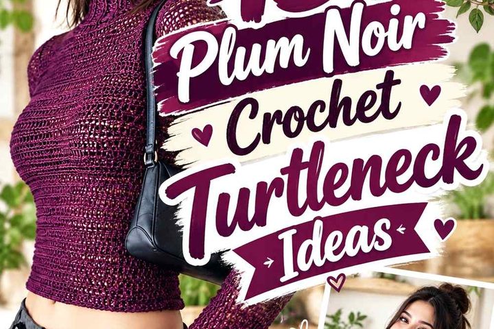 13 Plum Noir Crochet Turtleneck Ideas