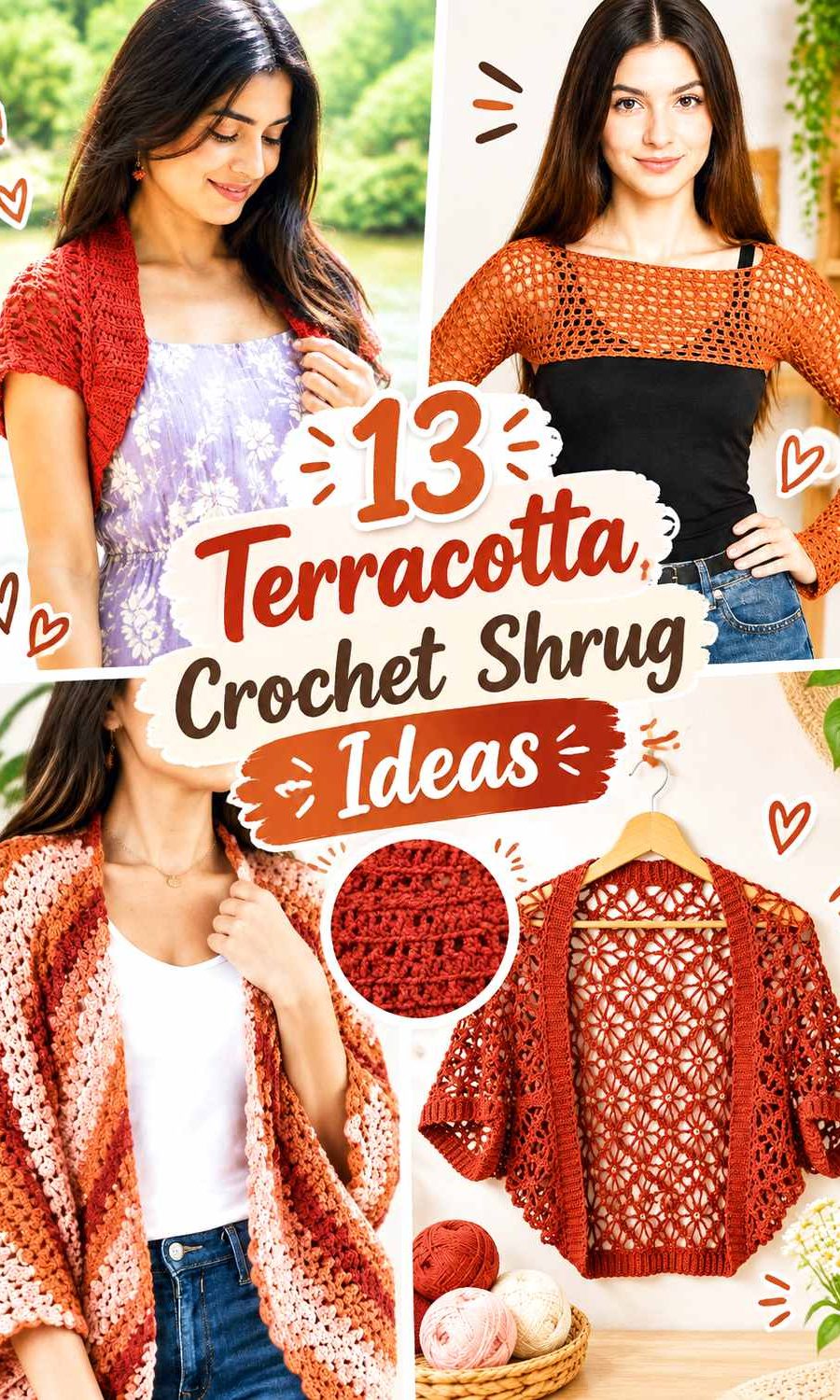 14 Terracotta Crochet Shrug Ideas