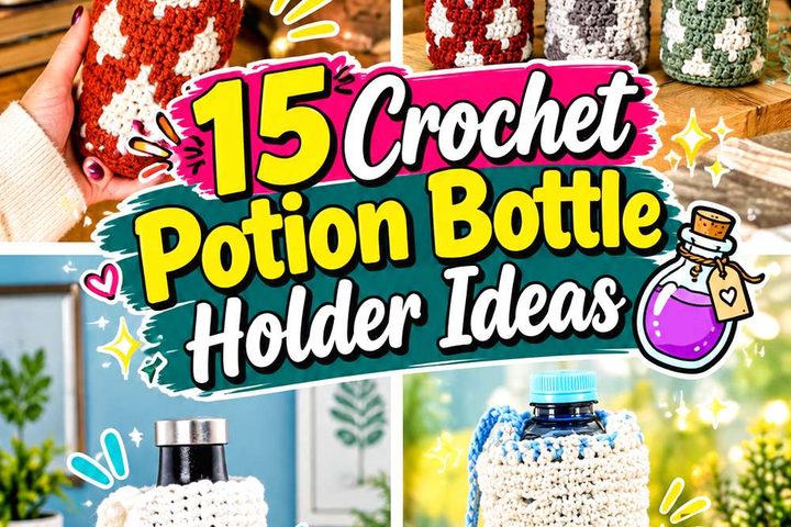 Crochet Potion Bottle Holder Ideas and Bottle-Holder