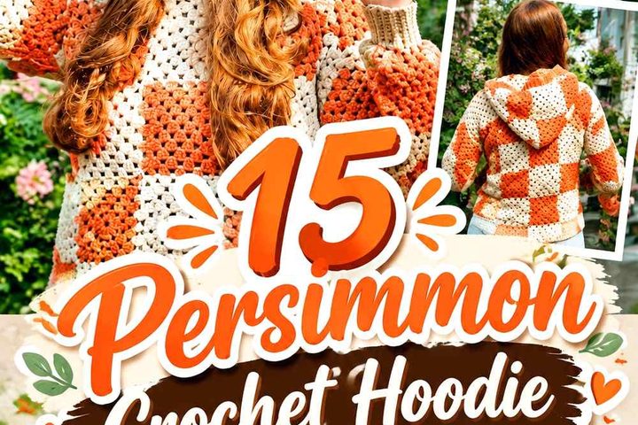 15 Persimmon Crochet Hoodie Ideas